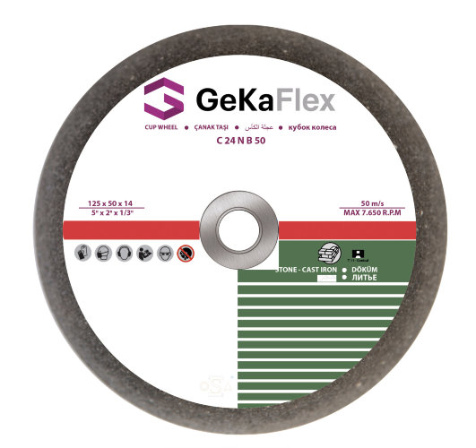 Чашечные колеса для камня